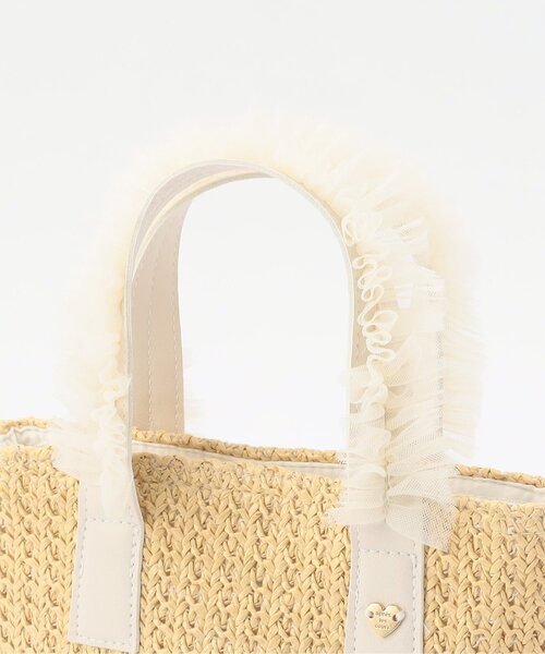 apres les cours(アプレレクール)の「フリルかごポシェット(かごバッグ・キッズ・ベージュ・FREE)」の14枚目の写真