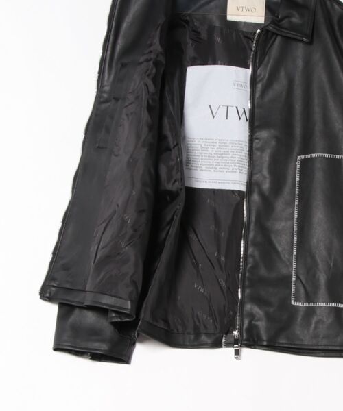 V2（ブイツー）の「V2／8142ステッチレザージャケット（ブルゾン・メンズ・ブラック・LARGE/MEDIUM）」の20枚目の写真