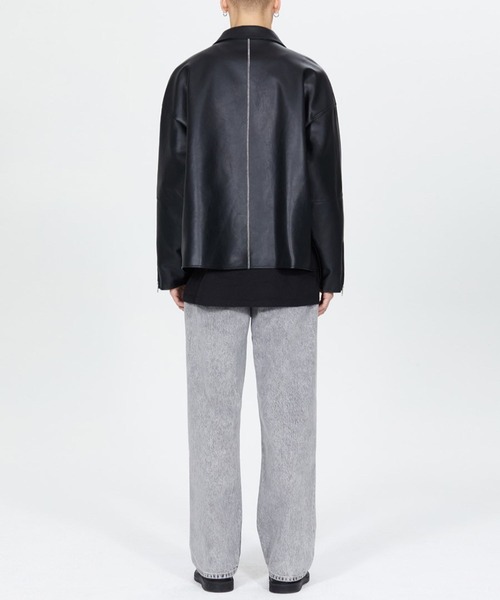 V2（ブイツー）の「V2／8142ステッチレザージャケット（ブルゾン・メンズ・ブラック・LARGE/MEDIUM）」の9枚目の写真