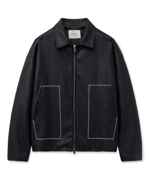 V2（ブイツー）の「V2／8142ステッチレザージャケット（ブルゾン・メンズ・ブラック・LARGE/MEDIUM）」の13枚目の写真