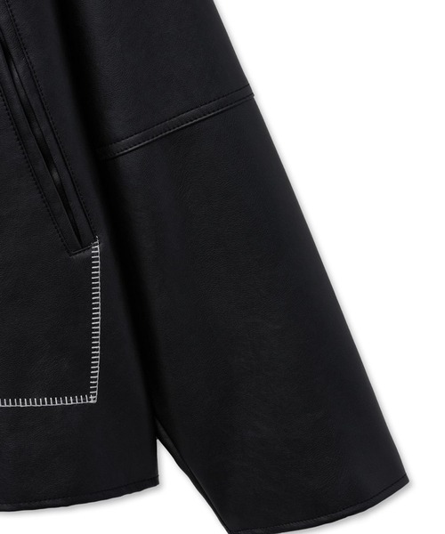 V2（ブイツー）の「V2／8142ステッチレザージャケット（ブルゾン・メンズ・ブラック・LARGE/MEDIUM）」の16枚目の写真