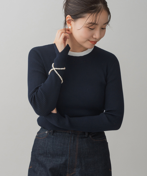 IENA ホールリブ 襟付きプルオーバー IENA｜ホールリブ 襟付きプルオーバー | Rakuten Fashion(楽天