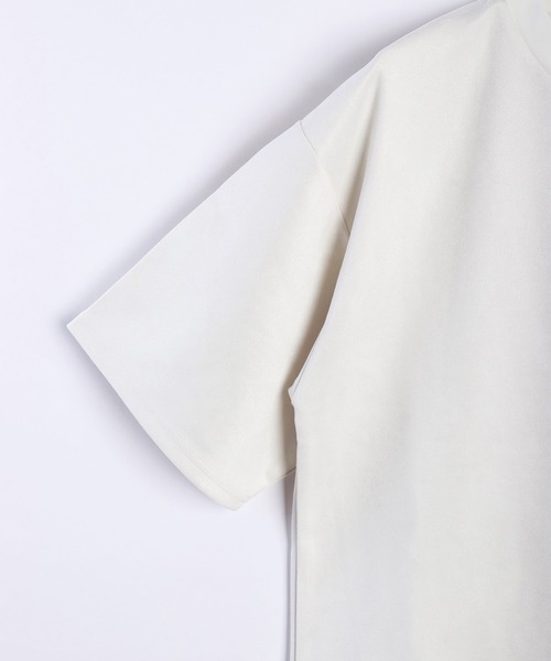 WESTSEA(ウエストシー)の「TASOGARE GIRL & CAT フェイクスエード オーバーサイズ 半袖カットソー(Tシャツ/カットソー・メンズ・オフホワイト/グレー/チャコールグレー/グレー系その他/チャコール/ホワイト系その他・M/L)」の21枚目の写真