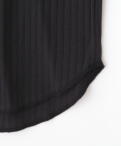 NANO universe（ナノユニバース）の「Anti Soaked(R) 汗染み防止リブノースリーブTシャツ（セットアップ可）（Tシャツ/カットソー・レディース・ブラック/カーキ/アイボリー/チャコール・S/M）」の18枚目の写真