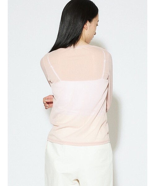 MIDIUMISOLID(ミディウミソリッド)の「MIDIUMISOLID for Ladies シアープルオーバー(Tシャツ/カットソー・レディース・アイボリー/ブラック/ピンク/ブラウン・FREE)」の12枚目の写真