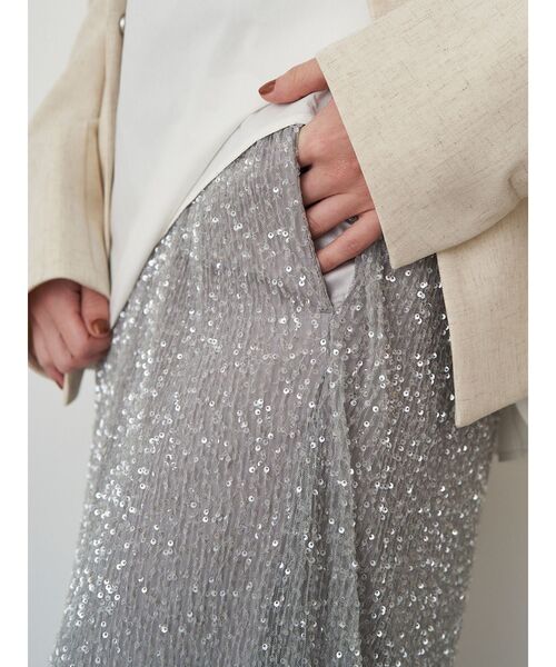 セール】スパンコールプリーツスカート（スカート）｜ELENDEEK（エレン