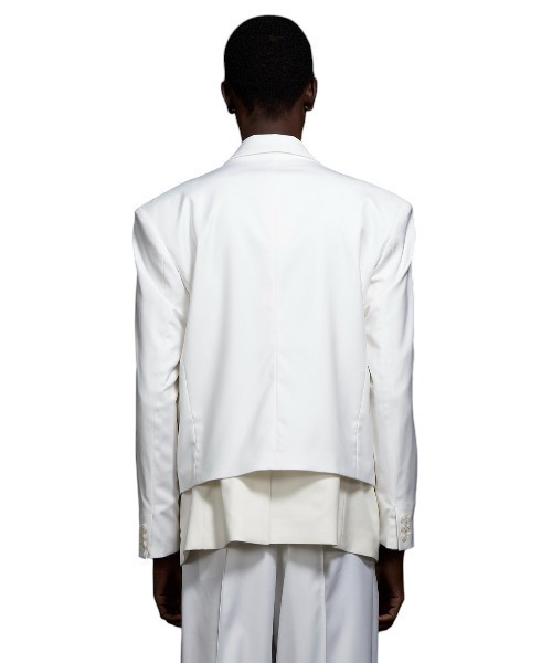 GalaabenD（ガラアーベント）の「Custom Vintage Short Double Jacket カスタムヴィンテージダブルショートジャケット（テーラードジャケット・メンズ・ブルー/ホワイト・46/44）」の5枚目の写真