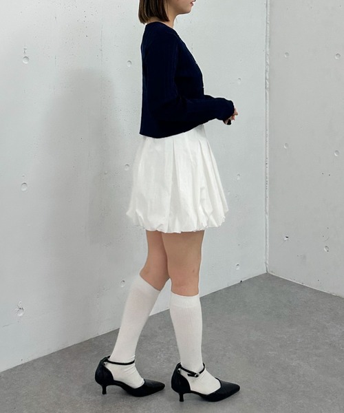 archives(アルシーヴ)の「細ケーブルライトニットカーディガン(カーディガン/ボレロ・レディース・ネイビー/グレー/ブルー/ピンク/アイボリー・MEDIUM)」の14枚目の写真