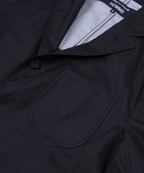 COMME des GARCONS HOMME(コム デ ギャルソン・オム)の「コットンブロード アンコンジャケット(テーラードジャケット・メンズ・ブラック/ネイビー・S/M/L/XL/XS)」の6枚目の写真