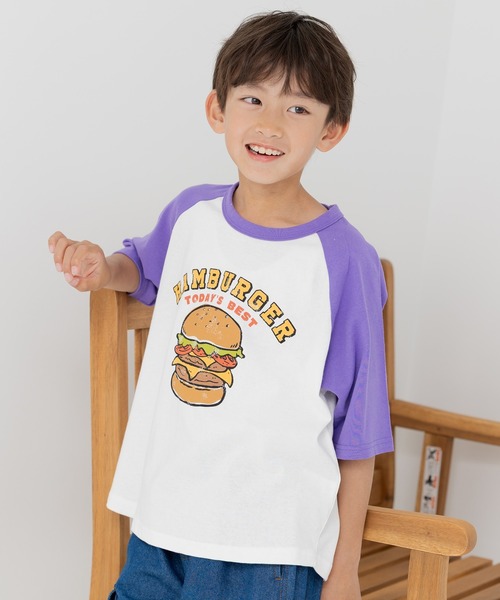 chil2（チルツー）の「綿100％ プリント ラグラン 半袖Tシャツ（Tシャツ/カットソー・キッズ・A/B/C/D/E/F/G/H/I/J/K/L/M/N/O/P/Q/R/S/T・130cm/140cm/80ｃｍ/90cm/110cm/100cm/120cm）」の9枚目の写真