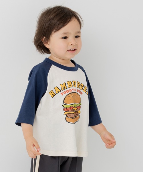 chil2（チルツー）の「綿100％ プリント ラグラン 半袖Tシャツ（Tシャツ/カットソー・キッズ・A/B/C/D/E/F/G/H/I/J/K/L/M/N/O/P/Q/R/S/T・130cm/140cm/80ｃｍ/90cm/110cm/100cm/120cm）」の10枚目の写真
