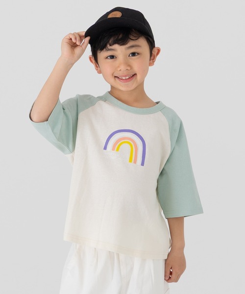 chil2（チルツー）の「綿100％ プリント ラグラン 半袖Tシャツ（Tシャツ/カットソー・キッズ・A/B/C/D/E/F/G/H/I/J/K/L/M/N/O/P/Q/R/S/T・130cm/140cm/80ｃｍ/90cm/110cm/100cm/120cm）」の12枚目の写真