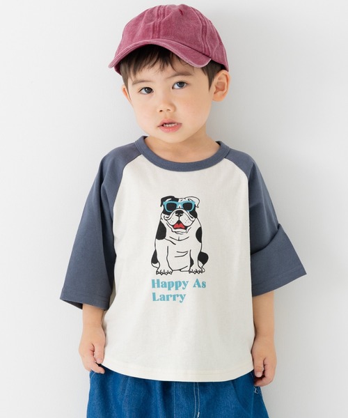 chil2（チルツー）の「綿100％ プリント ラグラン 半袖Tシャツ（Tシャツ/カットソー・キッズ・A/B/C/D/E/F/G/H/I/J/K/L/M/N/O/P/Q/R/S/T・130cm/140cm/80ｃｍ/90cm/110cm/100cm/120cm）」の13枚目の写真