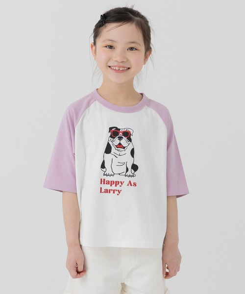 chil2（チルツー）の「綿100％ プリント ラグラン 半袖Tシャツ（Tシャツ/カットソー・キッズ・A/B/C/D/E/F/G/H/I/J/K/L/M/N/O/P/Q/R/S/T・130cm/140cm/80ｃｍ/90cm/110cm/100cm/120cm）」の14枚目の写真