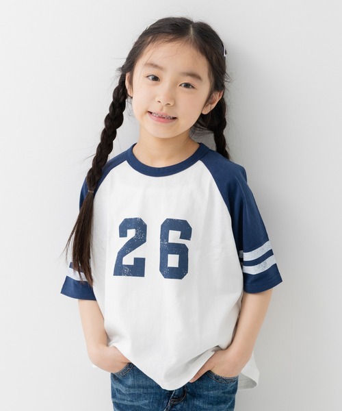 chil2（チルツー）の「綿100％ プリント ラグラン 半袖Tシャツ（Tシャツ/カットソー・キッズ・A/B/C/D/E/F/G/H/I/J/K/L/M/N/O/P/Q/R/S/T・130cm/140cm/80ｃｍ/90cm/110cm/100cm/120cm）」の20枚目の写真
