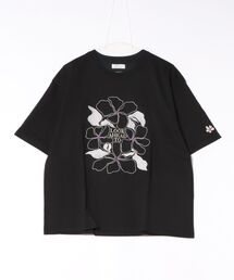 16/OE天竺 フラワー刺繍S/S Tee