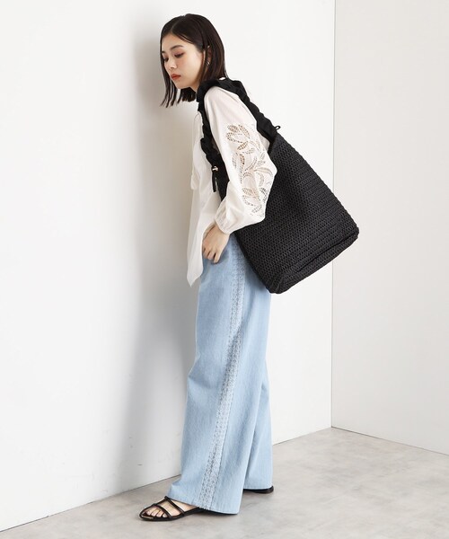 THE SHOP TK (ザ ショップ ティーケー )の「タフタフリル雑材トート(トートバッグ・レディース・ブラック/チャコール・00)」の5枚目の写真