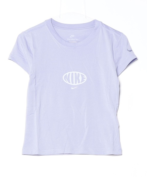 NIKE（ナイキ）の「ナイキ NIKE ナイキ  NSW チル ニット MD クロップ S/S Tシャツ OP（Tシャツ/カットソー・レディース・ホワイト/ダークグレー/ライラック・S/M/L）」の15枚目の写真