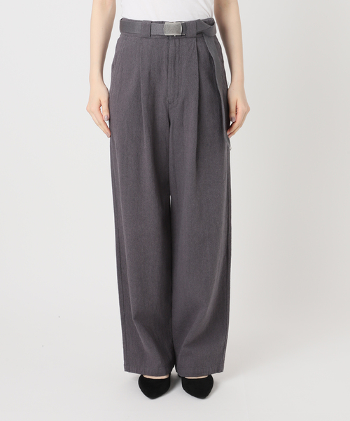 B.C STOCK(ベーセーストック)の「ウォッシャブル / ベルト付きリネンライクオックスクライミングトラウザー(その他パンツ・レディース・キャメル/アイボリー/チャコールグレー・SMALL/MEDIUM)」の21枚目の写真