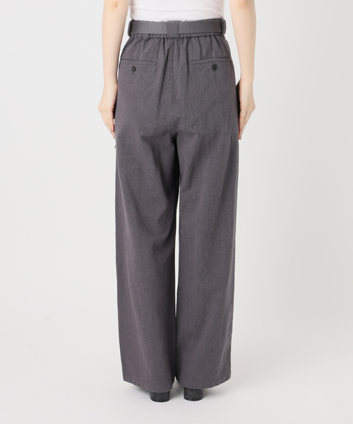 B.C STOCK(ベーセーストック)の「ウォッシャブル / ベルト付きリネンライクオックスクライミングトラウザー(その他パンツ・レディース・キャメル/アイボリー/チャコールグレー・SMALL/MEDIUM)」の19枚目の写真