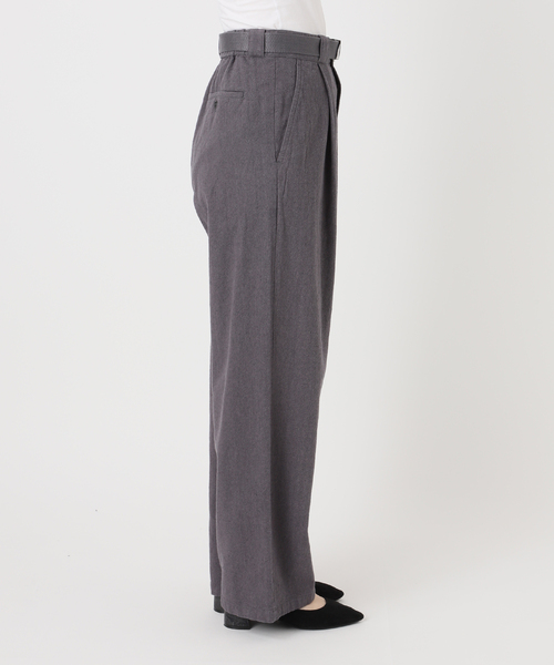 B.C STOCK(ベーセーストック)の「ウォッシャブル / ベルト付きリネンライクオックスクライミングトラウザー(その他パンツ・レディース・キャメル/アイボリー/チャコールグレー・SMALL/MEDIUM)」の18枚目の写真