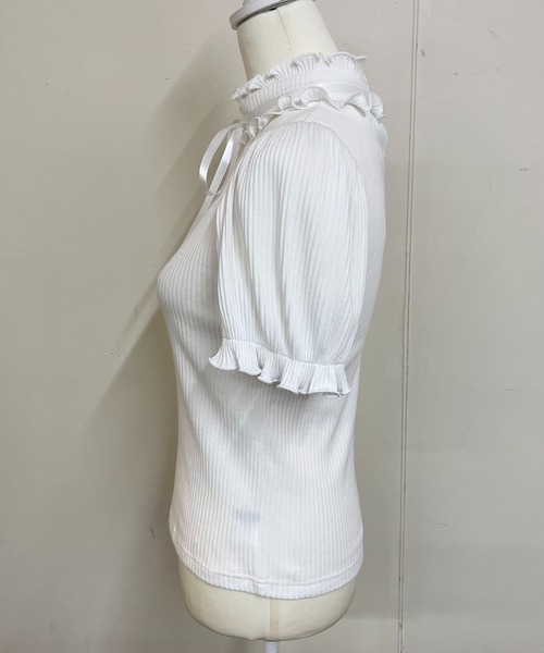 MA*RS(アメーバーマーズ)の「ワントーンハートくり抜きテレコトップス(Tシャツ/カットソー・レディース・ピンク/ホワイト/ブラック/ブラック×ホワイト/ブラック×ブラック/ホワイト×ホワイト/ピンク系その他/グレー・FREE)」の16枚目の写真