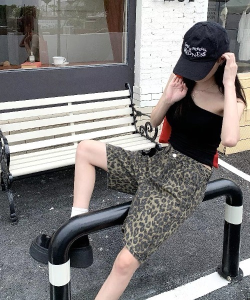 セール】レオパード柄ハーフパンツ（その他パンツ）｜SHEENA