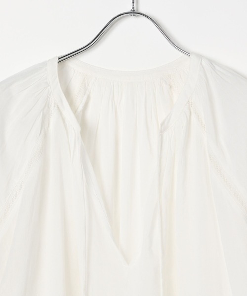 BAYFLOW(ベイフロー)の「インディアンEMBブラウス(シャツ/ブラウス・レディース・オフホワイト/ブラック/ピンク・FREE)」の19枚目の写真