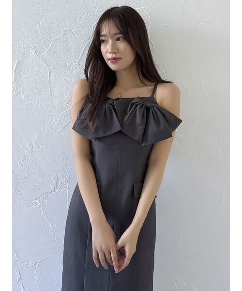 dazzlin（ダズリン）の「ツインリボンディティールワンピース（ワンピース・レディース・ブラウン/チャコールグレー・MEDIUM/SMALL）」の22枚目の写真