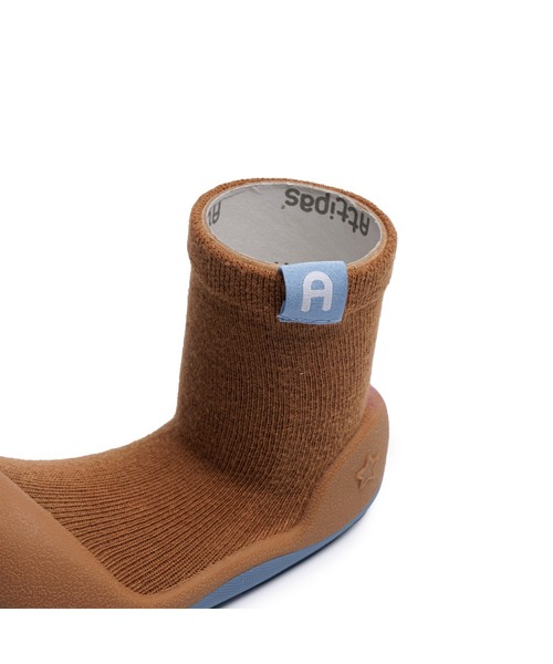 Attipas(アティパス)の「Attipas/Label ラベル(その他シューズ・キッズ・グレー/キャメル・11.5cm/12.5cm)」の6枚目の写真