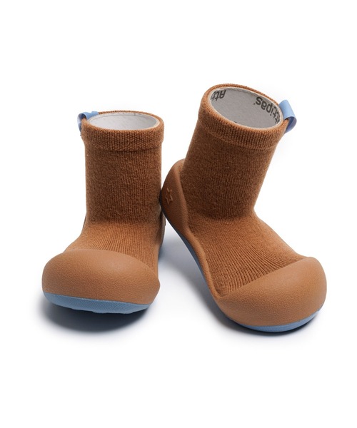 Attipas(アティパス)の「Attipas/Label ラベル(その他シューズ・キッズ・グレー/キャメル・11.5cm/12.5cm)」の4枚目の写真