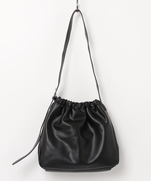 gossip！ロサンゼルス（ゴシップロサンゼルス）の「Y2K ギャザーフリル　トートバッグ 《通勤・通学に！》（ショルダーバッグ・レディース・ブラック/ブラウン・FREE）」の3枚目の写真