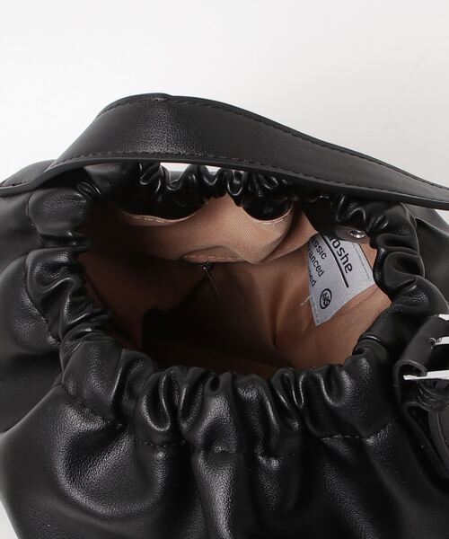 gossip！ロサンゼルス（ゴシップロサンゼルス）の「Y2K ギャザーフリル　トートバッグ 《通勤・通学に！》（ショルダーバッグ・レディース・ブラック/ブラウン・FREE）」の5枚目の写真