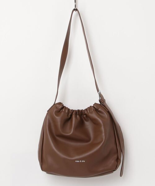 gossip！ロサンゼルス（ゴシップロサンゼルス）の「Y2K ギャザーフリル　トートバッグ 《通勤・通学に！》（ショルダーバッグ・レディース・ブラック/ブラウン・FREE）」の21枚目の写真