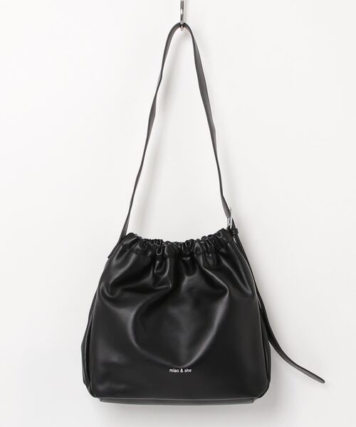 gossip！ロサンゼルス（ゴシップロサンゼルス）の「Y2K ギャザーフリル　トートバッグ 《通勤・通学に！》（ショルダーバッグ・レディース・ブラック/ブラウン・FREE）」の22枚目の写真