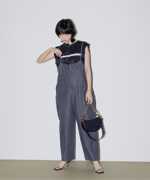 Eimee Law（エイミーロウ）の「リメイクショルダータック トップス（Tシャツ/カットソー・レディース・ダークグレー/ブラック/オフホワイト・FREE）」の22枚目の写真