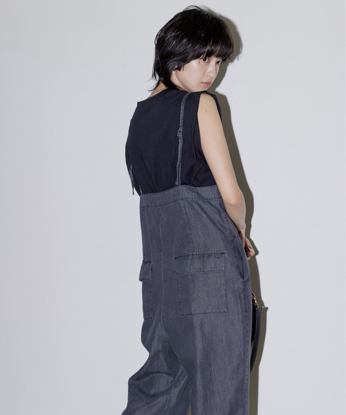 Eimee Law（エイミーロウ）の「リメイクショルダータック トップス（Tシャツ/カットソー・レディース・ダークグレー/ブラック/オフホワイト・FREE）」の19枚目の写真