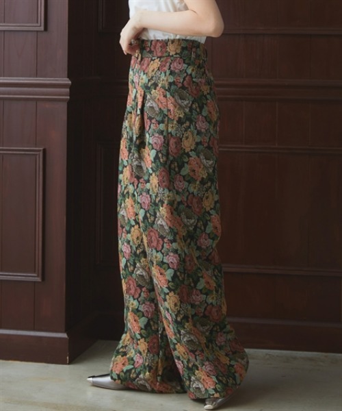 Soiunique（スワユニーク）の「総柄ジャガードワイドパンツ［Soiunique］（その他パンツ・レディース・ブラック系・01/02）」の13枚目の写真