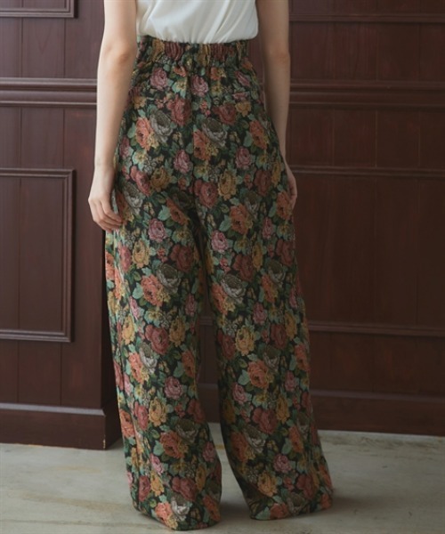 Soiunique（スワユニーク）の「総柄ジャガードワイドパンツ［Soiunique］（その他パンツ・レディース・ブラック系・01/02）」の14枚目の写真