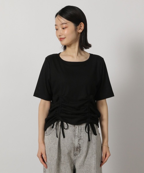 LAKOLE(ラコレ)の「ドロストシアーテレコ半袖T / 291827(Tシャツ/カットソー・レディース・グレー/オフホワイト/ブラック/イエロー・FREE)」の16枚目の写真