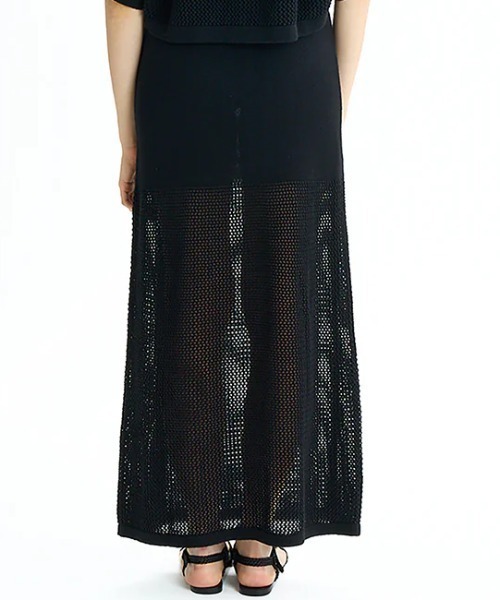 RVCA(ルーカ)の「【RVCA/ルーカ】25SS OHANA KNIT SKIRT/コットンニットロングメッシュスカート(スカート・レディース・ブラック・SMALL/MEDIUM)」の6枚目の写真