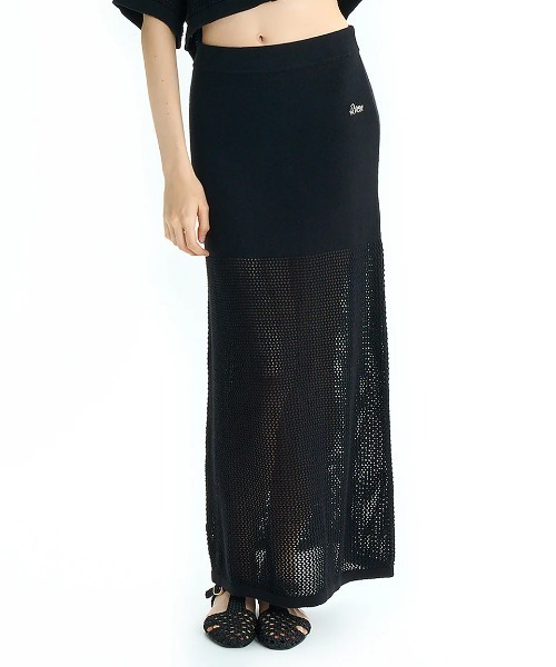 RVCA(ルーカ)の「【RVCA/ルーカ】25SS OHANA KNIT SKIRT/コットンニットロングメッシュスカート(スカート・レディース・ブラック・SMALL/MEDIUM)」の7枚目の写真
