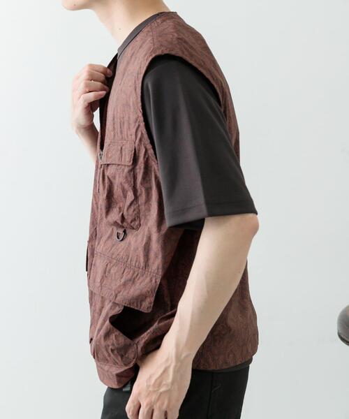 ITEMS URBANRESEARCH（アイテムズ アーバンリサーチ）の「『セットアップ対応』Nylon Paisley Vest（その他アウター・メンズ・カーキ/ブラック/ブラウン・MEDIUM/LARGE）」の12枚目の写真