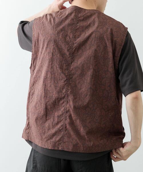 ITEMS URBANRESEARCH（アイテムズ アーバンリサーチ）の「『セットアップ対応』Nylon Paisley Vest（その他アウター・メンズ・カーキ/ブラック/ブラウン・MEDIUM/LARGE）」の13枚目の写真