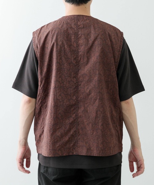 ITEMS URBANRESEARCH(アイテムズ アーバンリサーチ)の「『セットアップ対応』Nylon Paisley Vest(その他アウター・メンズ・カーキ/ブラック/ブラウン・MEDIUM/LARGE)」の6枚目の写真