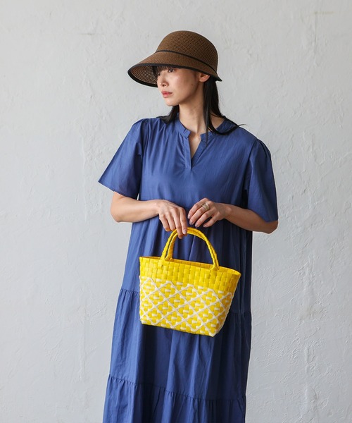 VitaFelice（ヴィータフェリーチェ）の「レトロメルカドトートバッグ かごバッグ プラかごバッグ カゴバッグ トートバッグ（かごバッグ・レディース・イエロー/グリーン/レッド/ブラック・FREE）」の15枚目の写真