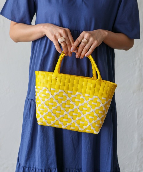 VitaFelice（ヴィータフェリーチェ）の「レトロメルカドトートバッグ かごバッグ プラかごバッグ カゴバッグ トートバッグ（かごバッグ・レディース・イエロー/グリーン/レッド/ブラック・FREE）」の17枚目の写真