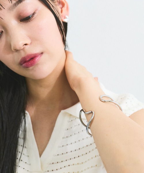 VIS（ビス）の「ナローワンドバングル（バングル/リストバンド・レディース・シルバー/ゴールド・FREE）」の12枚目の写真