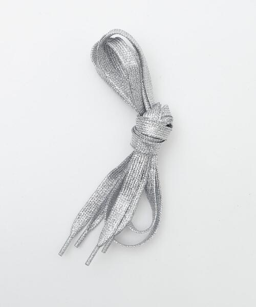 WEGO（ウィゴー）の「WEGO/ラメシューレース（シューズアクセサリー・レディース・ホワイト/シルバー/ブラック・FREE）」の11枚目の写真