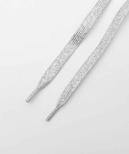 WEGO（ウィゴー）の「WEGO/ラメシューレース（シューズアクセサリー・レディース・ホワイト/シルバー/ブラック・FREE）」の14枚目の写真